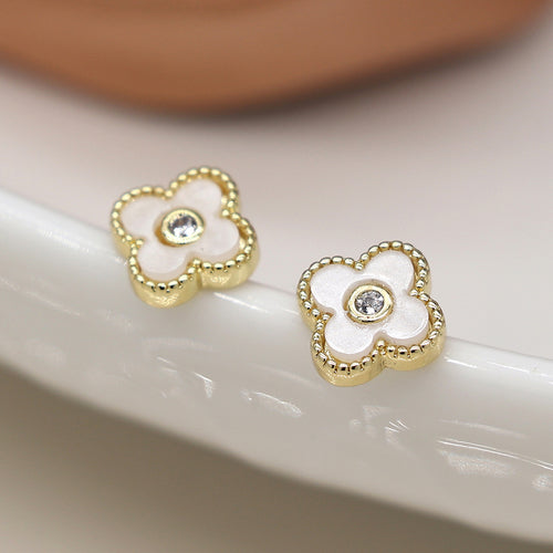 Quatrefoil Stud Earrings