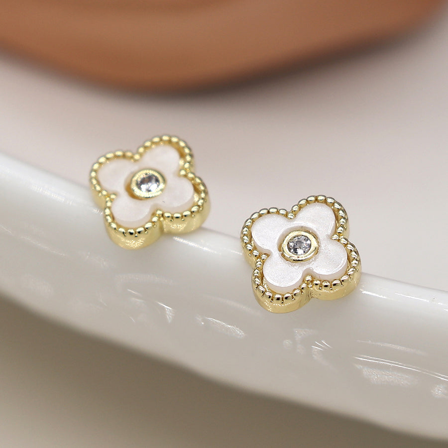 Quatrefoil Stud Earrings