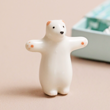 Load image into Gallery viewer, Tiny Matchbox (Ceramic Bear)