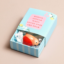 Load image into Gallery viewer, Tiny Matchbox (Ceramic Robin)