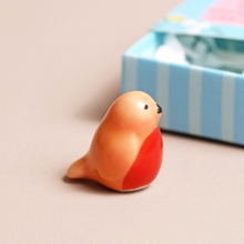 Load image into Gallery viewer, Tiny Matchbox (Ceramic Robin)