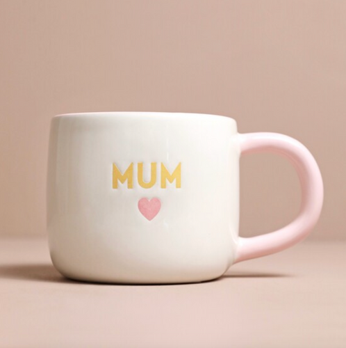 Pink Heart Mum Mug