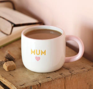 Pink Heart Mum Mug