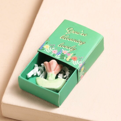 Tiny Matchbox (Ceramic Flowers)
