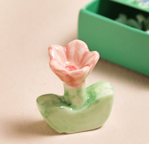 Tiny Matchbox (Ceramic Flowers)