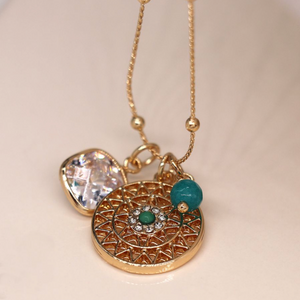 Mandala Necklace with crystals