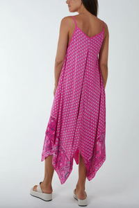 Hanky Hem Sun Dress (Pink)