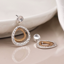 Load image into Gallery viewer, Double Teardrop Stud Earrings