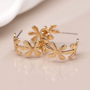 Daisy Chain Hoop Earrings