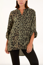 Load image into Gallery viewer, Leopard Print Blouse (Khaki)