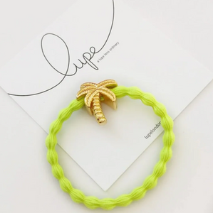 Hair Tie (Palm Tree Charm)