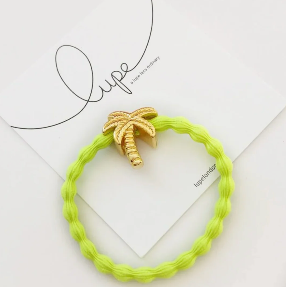 Hair Tie (Palm Tree Charm)