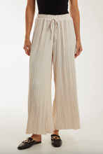 Load image into Gallery viewer, Wide Leg Trousers (Stone)