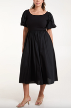 Load image into Gallery viewer, Puff Sleeve Dress (Black)