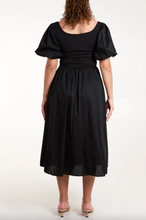 Load image into Gallery viewer, Puff Sleeve Dress (Black)