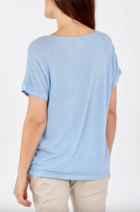 Silver Splatter T-Shirt (Light Blue)