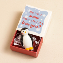 Load image into Gallery viewer, Tiny Matchbox (Ceramic Penguin)