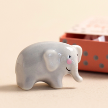 Load image into Gallery viewer, Tiny Matchbox (Ceramic Elephant)