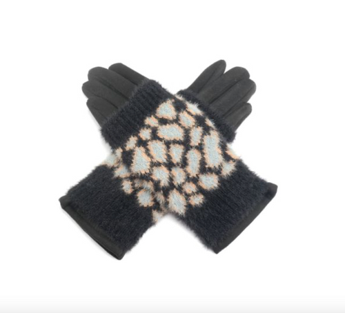 Gloves - Double (Leopard Black)