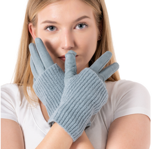 Gloves - Double (Duck Egg Blue)