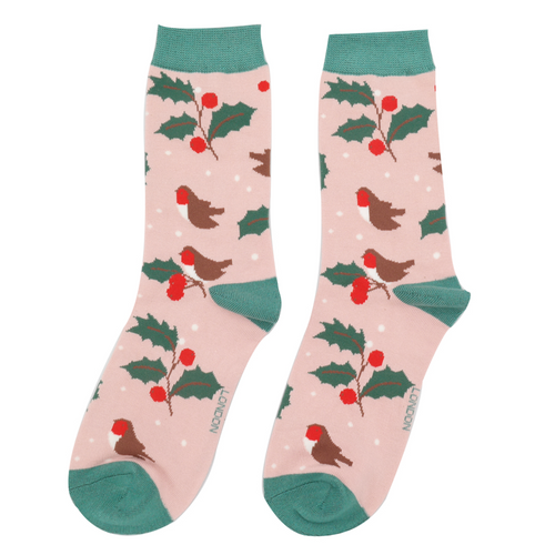 Socks - Winter Hedgerow (Dusky Pink)