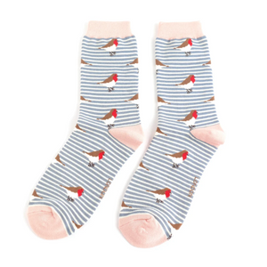 Socks - Robin (Denim Stripes)