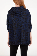 Load image into Gallery viewer, Animal print Zip Light Jacket (Navy)