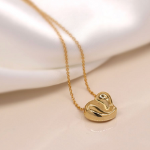 Load image into Gallery viewer, Gold Wavy Heart Necklace