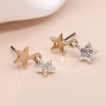 Load image into Gallery viewer, Double Star Earrings