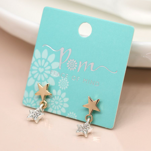 Double Star Earrings