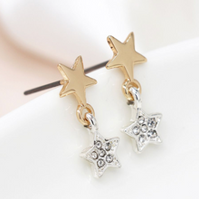 Load image into Gallery viewer, Double Star Earrings