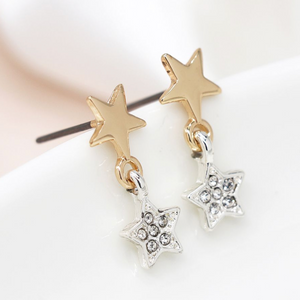 Double Star Earrings