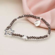 Load image into Gallery viewer, Bead Star Bracelet (Grey)