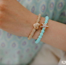 Load image into Gallery viewer, Bangle Band - Starfish (Turquoise)