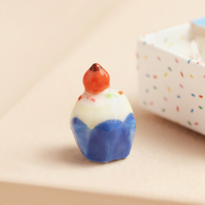 Tiny Matchbox (Ceramic Cupcake)