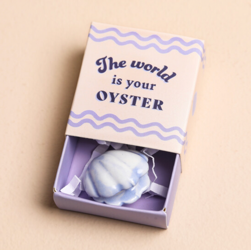 Tiny Matchbox (Ceramic Oyster)