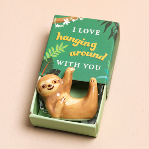 Tiny Matchbox (Ceramic Sloth)
