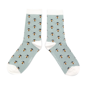 Socks - Honeybee (Powder Blue)
