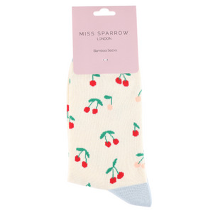 Socks - Mini Cherries (Cream)