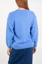 Load image into Gallery viewer, Cherry Embroidery Cardigan (Blue)