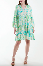 Load image into Gallery viewer, Baroque print Smock Dress