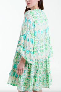 Baroque print Smock Dress