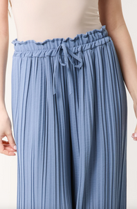 Wide Leg Trousers (Denim Blue)
