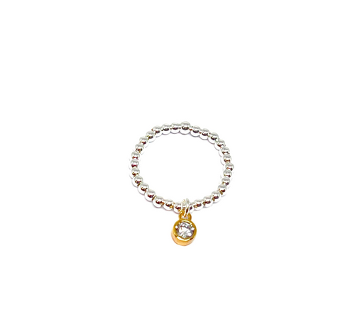 Stretch Ring (Gold Diamanté)