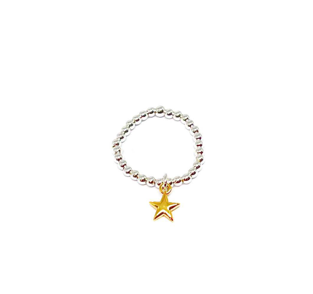 Stretch Ring (Gold Star)