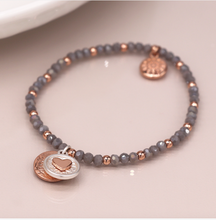 Load image into Gallery viewer, Heart Disc Bracelet