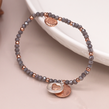 Load image into Gallery viewer, Heart Disc Bracelet
