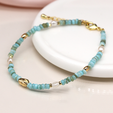 Load image into Gallery viewer, Beaded Bracelet (Aqua)