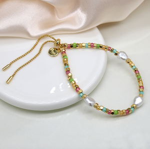 Pastel Mixed Bead Bracelet