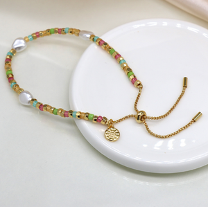 Pastel Mixed Bead Bracelet
